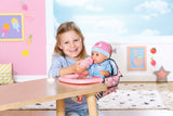 Chaise haute pour poupon - BABY BORN - Se fixe sur la table - Jouet d'imitation - Rose - Des 3 ans