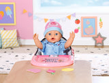 Chaise haute pour poupon - BABY BORN - Se fixe sur la table - Jouet d'imitation - Rose - Des 3 ans