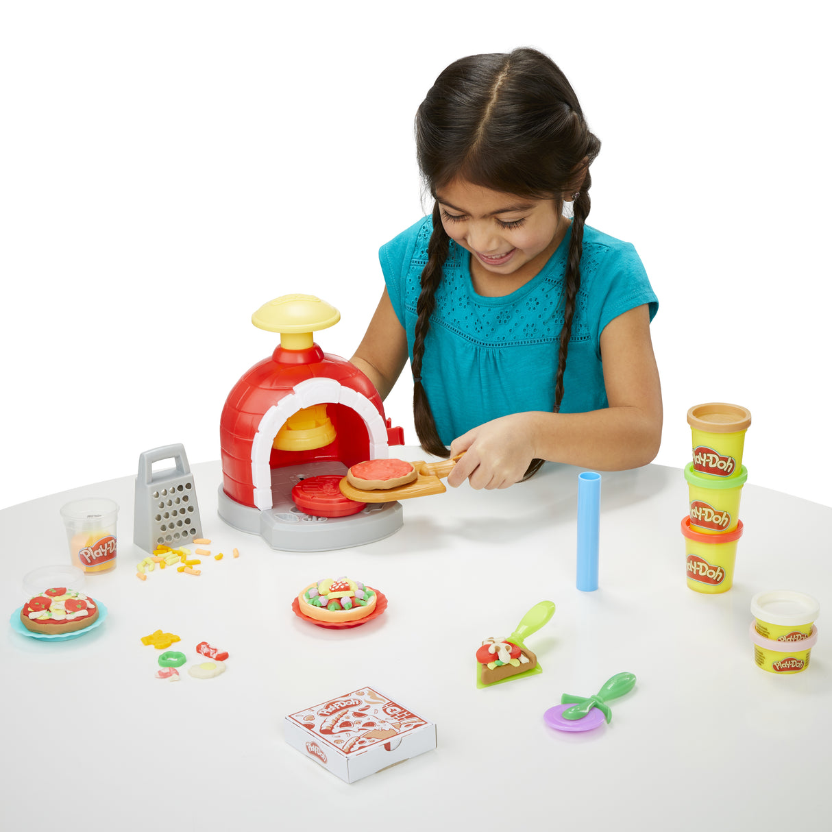 Play-Doh Four a pizza, Pâte a modeler, Machine a café jouet pour enfants des 3 ans, Kitchen Creation
