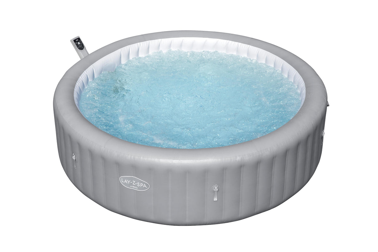 Spa gonflable BESTWAY - Lay-Z-Spa Hawaii - 236 x 71 cm - 4 a 8 places - Rond (Livré avec couverture, cartouche et diffuseur)