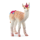 Figurine de Licorne Lama - Figurine Amusante et Durable aux Détails Brillants avec une Corne Brillante en Spirale - Pour Garçons et
