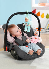 Poupon - BABY BORN - Poupon Ange - 18cm - Hochet intégré - Tout doux - Lavable - Des la naissance - Bleu OU Rose