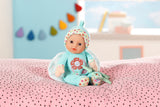 Poupon - BABY BORN - Poupon Ange - 18cm - Hochet intégré - Tout doux - Lavable - Des la naissance - Bleu OU Rose