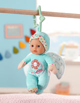 Poupon - BABY BORN - Poupon Ange - 18cm - Hochet intégré - Tout doux - Lavable - Des la naissance - Bleu OU Rose
