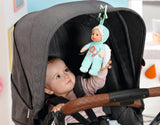 Poupon - BABY BORN - Poupon Ange - 18cm - Hochet intégré - Tout doux - Lavable - Des la naissance - Bleu OU Rose
