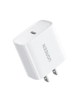 Chargeur secteur - UGREEN - 1 Port USB-C - 20W - Blanc
