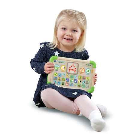 VTECH - Play Green - Tablette Éducative ABC Nature - Jouet Bois FSC
