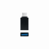 Adaptateur Nanocable USB-C/A 3.1 (Noir)