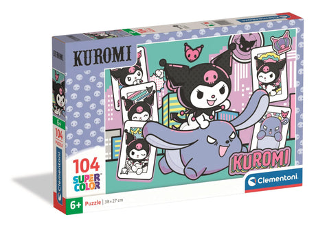 Puzzle 104 pieces - Clementoni - Kuromi - Puzzle Enfant - Des 6 ans - Pieces Super Color