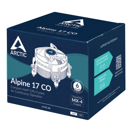 Ventilateur processeur Arctic Alpine 17 CO (Noir)