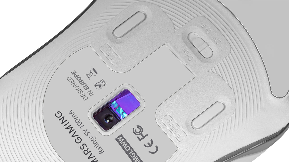 Souris filaire Gamer Mars Gaming MMGlow RGB (Blanc)