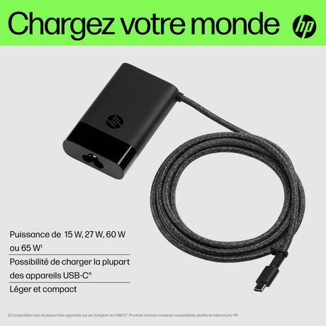 Chargeur pour ordinateur portable HP USB-C 65 W
