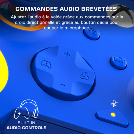 Manette de jeu - Xbox Series X|S, Xbox One et PC - Afterglow Wave - RGB - Filaire - Bleu - TURTLE BEACH