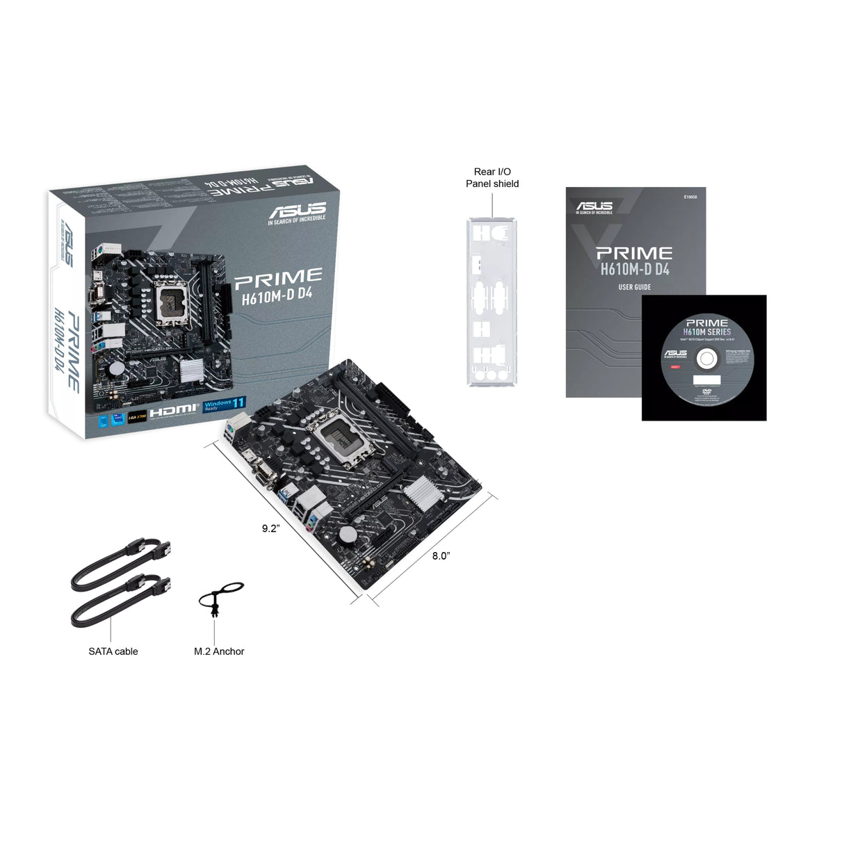 Carte mere - ASUS - PRIME H610M-D D4 - Intel H610 LGA 1700 micro ATX