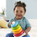 Fisher-Price - Pyramide arc-en-ciel - Jouet d'éveil 1er âge - Des 6 mois GRF09