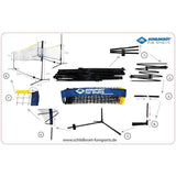 Set de badminton - SCHILDKRÖT - Set complet filet avec poche de rangement / transport - 300 x 155 cm