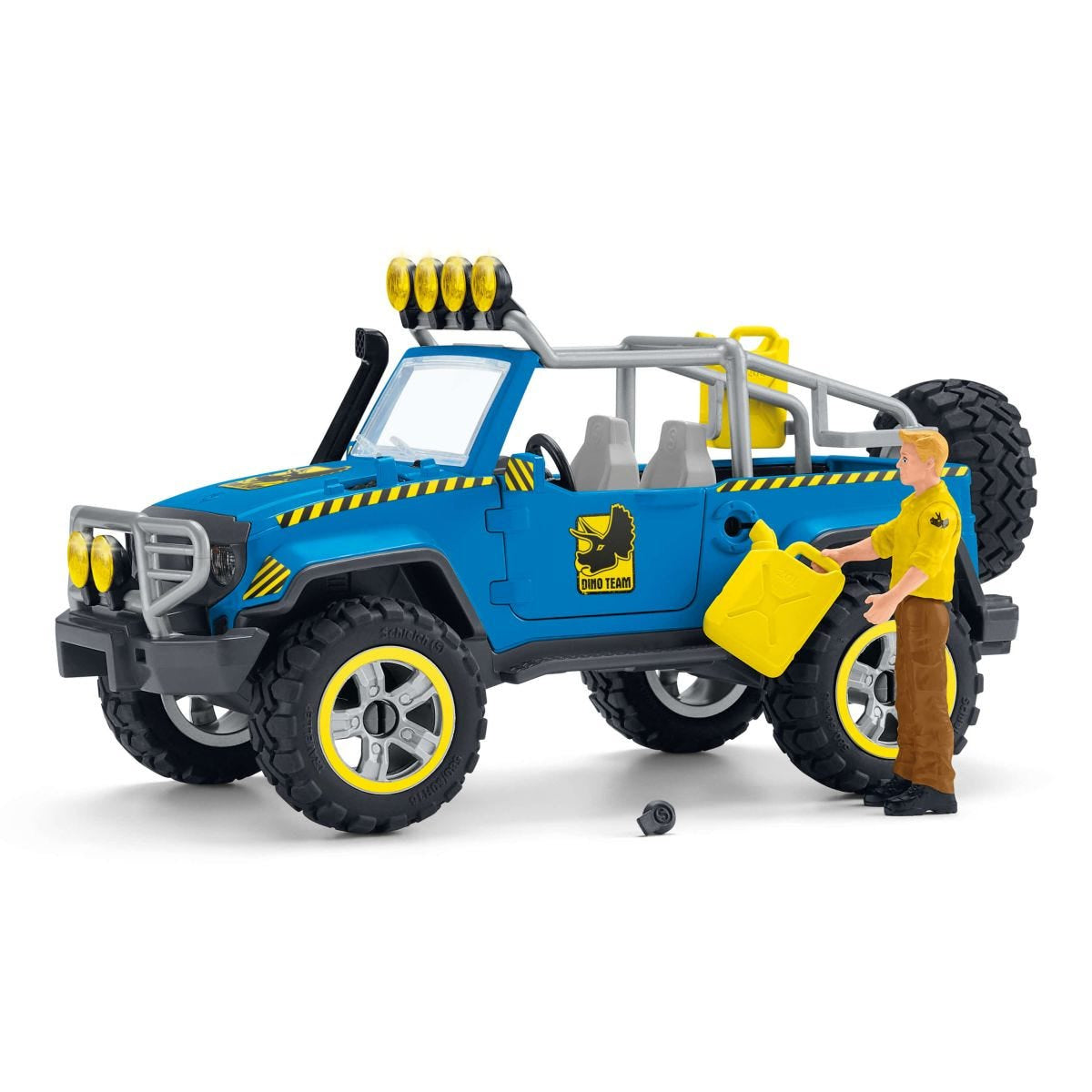 Coffret Voiture tout-terrain avec avant-poste Dino, jouet dinosaure pour enfants, des 4 ans, Schleich 41464 DINOSAURS