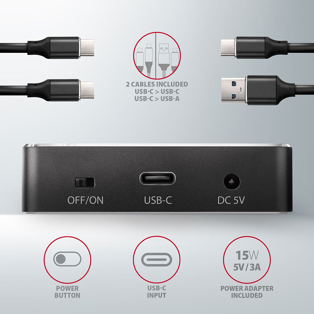 Station d'accueil Axagon ADSA-M2C pour 2x NVMe - USB 3.2