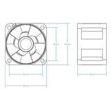 Ventilateur de serveur Arctic S4028-6K - 4cm (Noir)