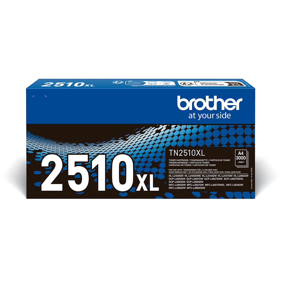 Toner noir haute capacité Brother TN2510XL - 3000 pages