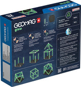 Coffret de construction - GEOMAG - Glow Recycled - 25 pieces - Luminescent - Magnétique - Plastique recyclé