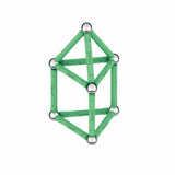 Coffret de construction - GEOMAG - Glow Recycled - 25 pieces - Luminescent - Magnétique - Plastique recyclé