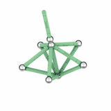Coffret de construction - GEOMAG - Glow Recycled - 25 pieces - Luminescent - Magnétique - Plastique recyclé