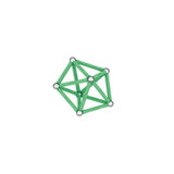 Coffret de construction - GEOMAG - Glow Recycled - 42 pieces - Luminescent - Magnétique - Plastique recyclé