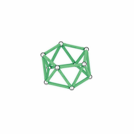 Coffret de construction - GEOMAG - Glow Recycled - 42 pieces - Luminescent - Magnétique - Plastique recyclé