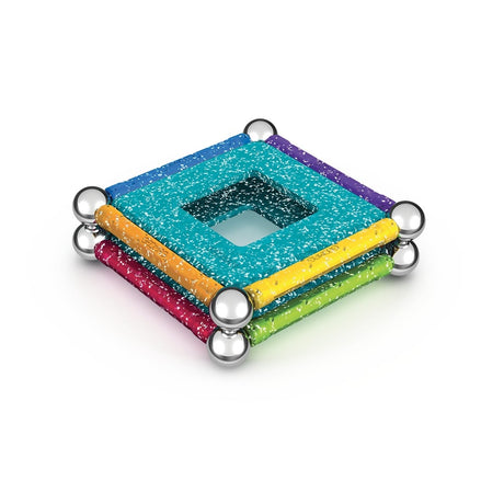 Jeu de construction magnétique - GEOMAG - Glitter Panels Recycled 22 pieces - Paillettes - Écologique - Créatif