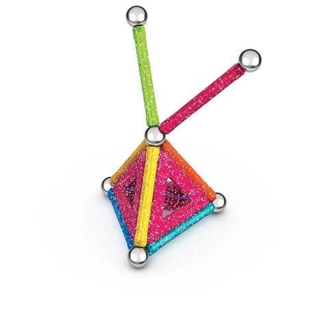 Jeu de construction magnétique - GEOMAG - Glitter Panels Recycled 22 pieces - Paillettes - Écologique - Créatif