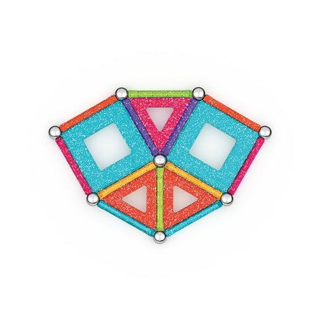 Coffret de construction - GEOMAG - Glitter Panels - 35 pieces - Magnétique - Plastique recyclé