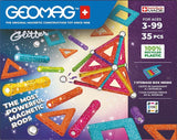 Coffret de construction - GEOMAG - Glitter Panels - 35 pieces - Magnétique - Plastique recyclé