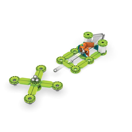 Coffret de construction - GEOMAG - Mechanics Challenge Goal! - 96 pieces - Magnétique - Jeu interactif - Plastique recyclé