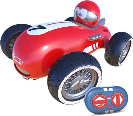 Voiture télécommandée TOOKO - Look Vintage - Des 3 ans - Coloris aléatoire : rouge ou jaune - 13 cm
