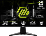 Ecran PC Gamer - MSI - 25 - FHD - 200Hz - Dalle Rapid IPS - 0.5ms - MAG255F E2