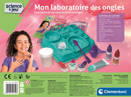 Mon laboratoire des ongles - Clementoni - Science & Jeu - Jeux Scientifiques