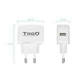 Chargeur secteur TooQ 1 port USB 12W (Blanc)