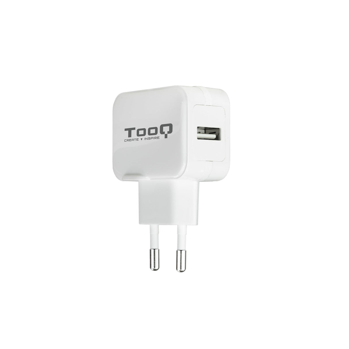 Chargeur secteur TooQ 1 port USB 12W (Blanc)