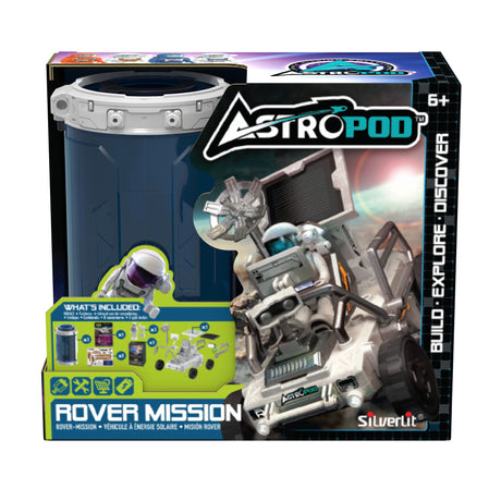 Véhicule a énergie solaire - ASTROPOD - 11cm - Motorisé - 20 pieces a construire