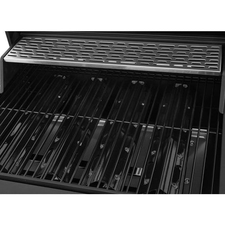 Barbecue a gaz - COOKING BOX - Paarl - 4 brűleurs - Surface de cuisson principal : 60 x 42 cm - Grille de maintien au chaud - Acier