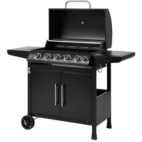 Barbecue a gaz - Cookingbox - Paarl - 5 brűleurs - Surface de cuisson : 70 x 42 cm - Grille de cuisson en acier