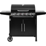 Barbecue a gaz - Cookingbox - Paarl - 5 brűleurs - Surface de cuisson : 70 x 42 cm - Grille de cuisson en acier
