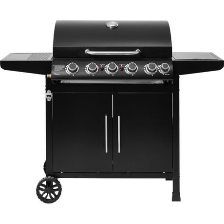 Barbecue a gaz - Cookingbox - Paarl - 5 brűleurs - Surface de cuisson : 70 x 42 cm - Grille de cuisson en acier