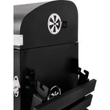 Barbecue charbon - Cookingbox - Clark - Ventilation réglable - Grille de cuisson en fonte - Acier et finitions inox