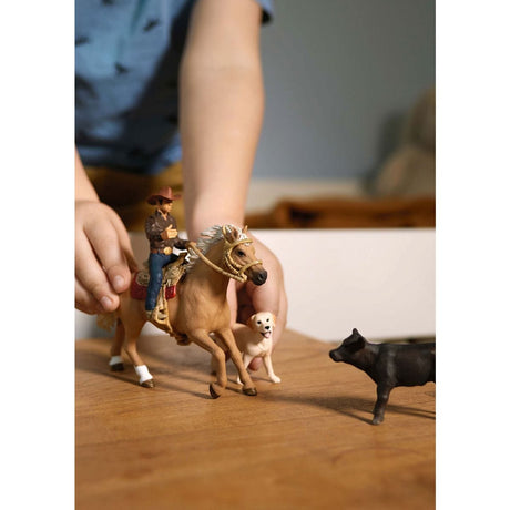 Coffret Aventures d'équitation Western, SCHLEICH 42578 Farm World, Animaux de la ferme, des 5 ans