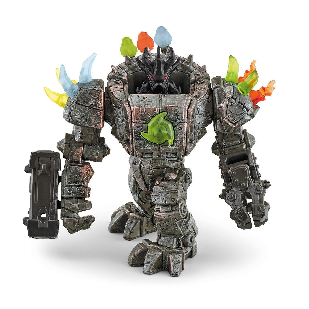 Master Robot et sa Mini Creature, coffret figurine robot de 20 pieces avec pieces mobiles et rotatives, jouet robot pour enfants