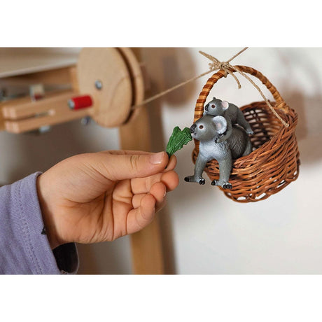 Figurine Maman et Bébé Koala, pour enfants des 3 ans,  13,6 x 5,8 x 19,2 cm -Schleich 42566 WILD LIFE