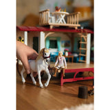 Caravane rencontres secretes, coffret schleich avec 1 cheval schleich inclus, coffret figurines pour enfants de 5 ans - schleich