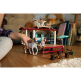 Caravane rencontres secretes, coffret schleich avec 1 cheval schleich inclus, coffret figurines pour enfants de 5 ans - schleich